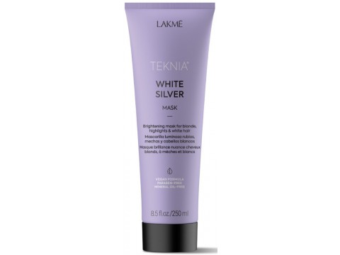 Lakme geltoną atspalvį neutralizuojanti kaukė plaukams Teknia White Silver Mask 250ml Lakme geltoną atspalvį neutralizuojanti kaukė plaukams Teknia White Silver Mask 250ml